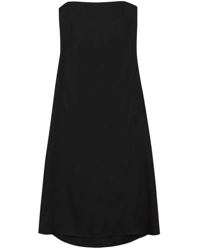 Anine Bing Megan Strapless Midi Dress - Black