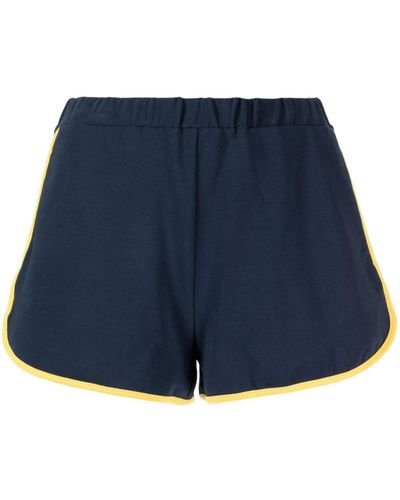 The Upside Shorts aus Bio-Baumwolle mit Logo - Blau