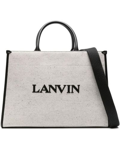 Lanvin Bolso shopper In&Out mediano - Metálico