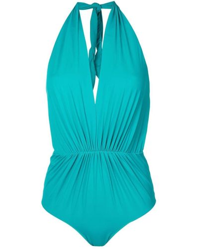 Clube Bossa Ronson Halterneck Swimsuit - Blue