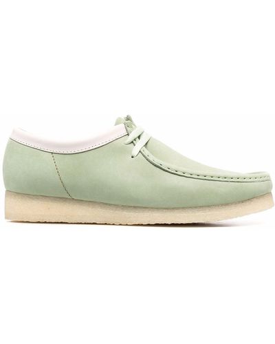 Clarks Suede Lace-up Boat Shoes - Green
