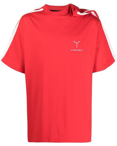 Y. Project クリップショルダーtシャツ - レッド
