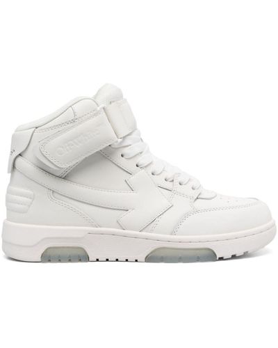 Off-White c/o Virgil Abloh Out Of Office Mid-top Sneakers - Wit