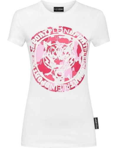 Philipp Plein T-shirt Carbon Tiger - Bianco