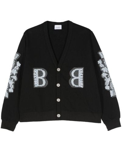 Barrie Logo-embroidered Cashmere Cardigan - Black
