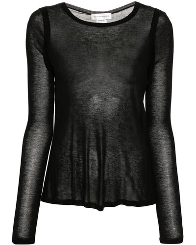 Victoria Beckham メランジ Tシャツ - ブラック