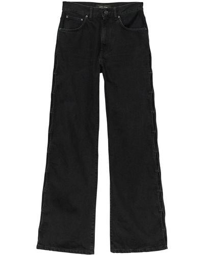 Purple Brand High-waisted Wide-leg Jeans - Black