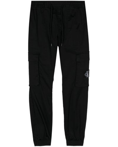 Calvin Klein Pantaloni sportivi con applicazione - Nero