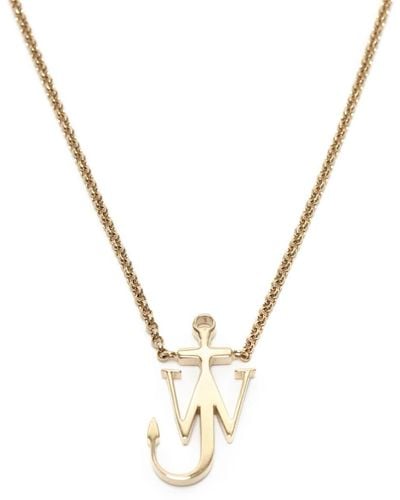 JW Anderson Anchor Pendant Necklace - Metallic
