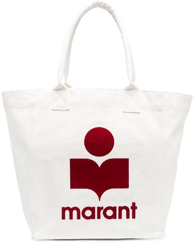 Isabel Marant Shopper mit Logo-Print - Mehrfarbig