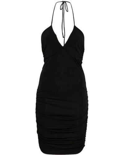 ANDAMANE Roxy Halterneck Mini Dress - Black