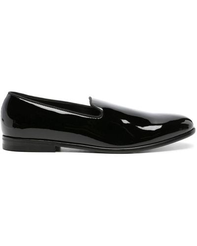Doucal's Patent Leather Loafers - Black