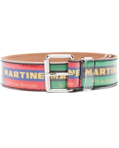 Martine Rose Logo-print Belt - Red