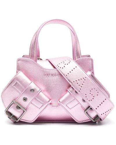 BIASIA Handtasche mit Logo-Prägung - Pink