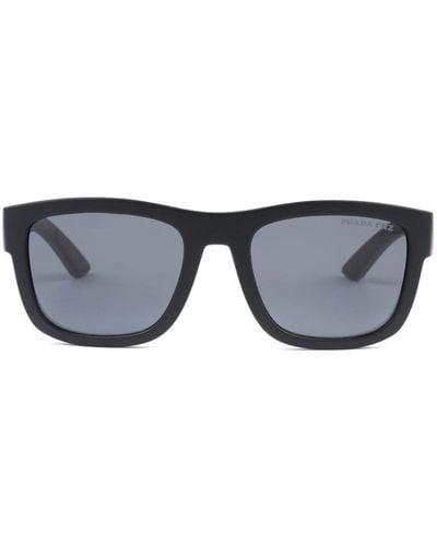 Prada Linea Rossa Active Square-frame Sunglasses - Blue