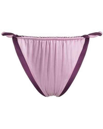 Isa Boulder Rope-detail Bikini Bottons - Pink