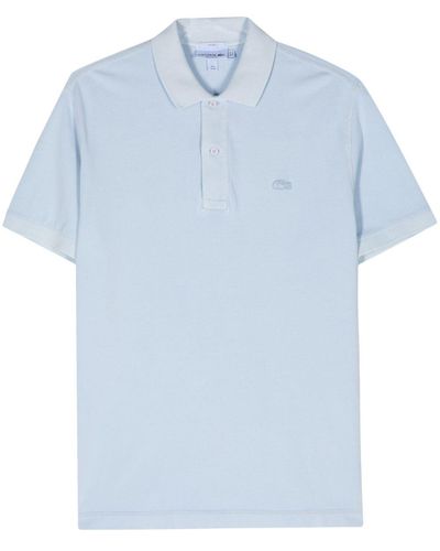 Lacoste Logo-patch Piqué Polo Shirt - Blue