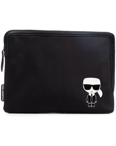 Karl Lagerfeld K/ikonik Laptop Pouch - Black
