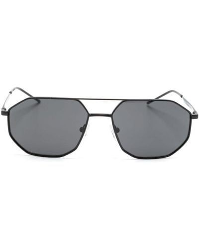 Emporio Armani Geometric-frame Sunglasses - Grey