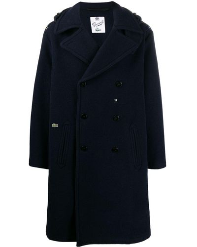 Lacoste Oversized-Trenchcoat - Blau