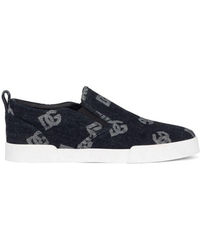Dolce & Gabbana Slip-on Sneakers - Blauw