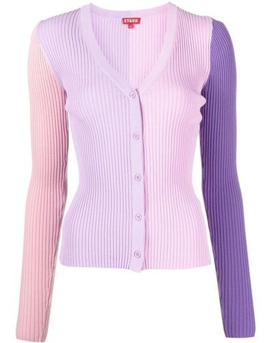 STAUD Vest Met Colourblocking - Roze