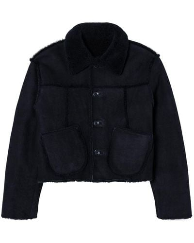RE/DONE Reversible Shearling Jacket - Blue