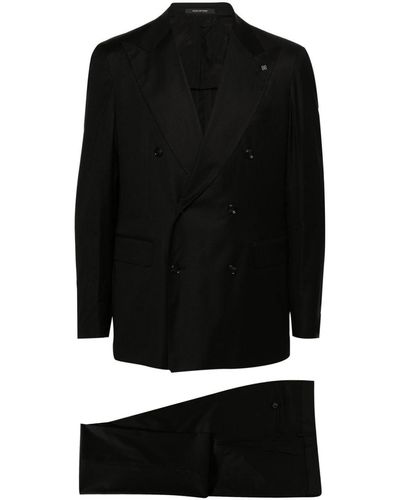 Tagliatore Doppelreihiger Anzug - Schwarz