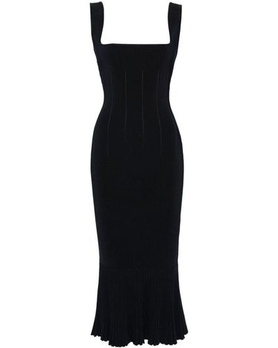 Galvan London Atalanta Midi Dress - Black