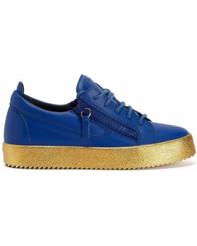 Giuseppe Zanotti Frankie Lace-up Sneakers - Blue