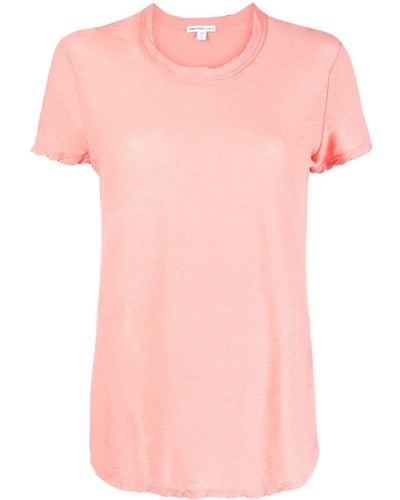 James Perse Katoenen T-shirt - Roze
