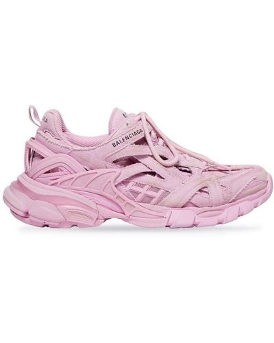 Balenciaga Open Track Sneakers - Pink