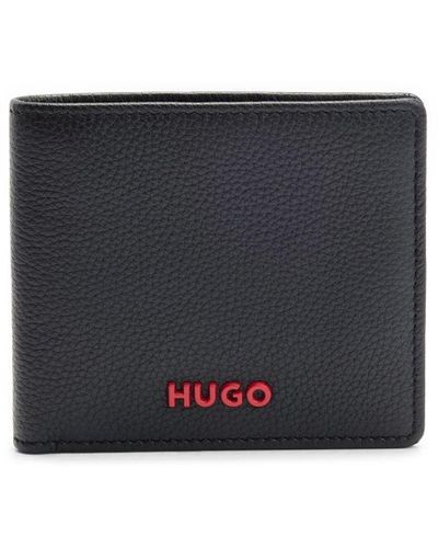 HUGO 二つ折り財布 - ブルー