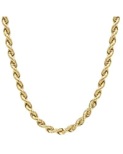 Zoe Chicco 14kt Yellow Gold Rope Chain Necklace - Metallic