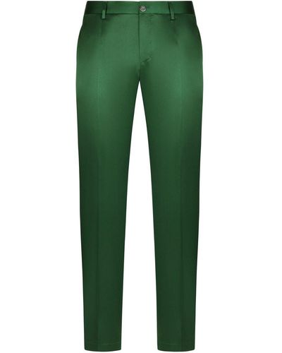 Dolce & Gabbana Pantalones de vestir slim - Verde