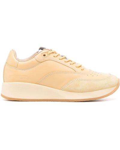 Jacquemus Panelled Lace-up Trainers - Natural
