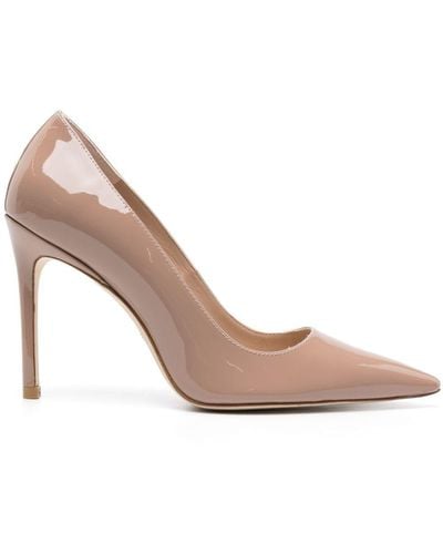 Stuart Weitzman Stuart 100mm Leather Court Shoes - Pink