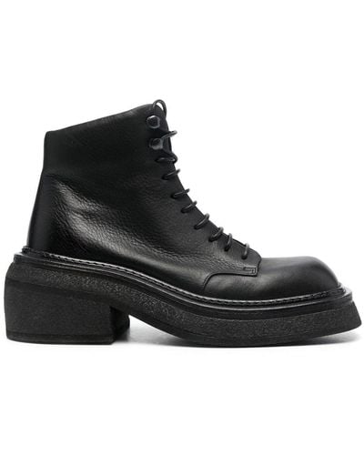 Marsèll Ankle Lace-up Fastening Boots - Black