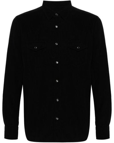 Tom Ford Corduroy Cotton Shirt - Black