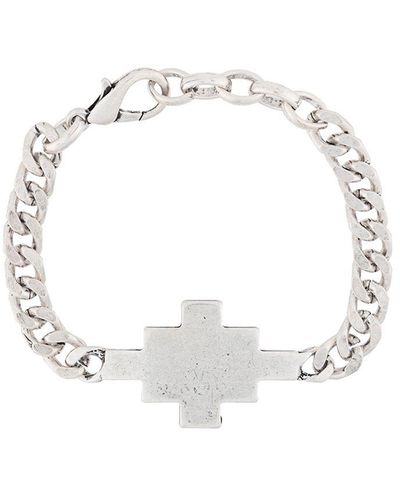 Marcelo Burlon Cross Chain Link Bracelet - Metallic
