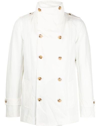 Private Stock The Claude Stand-up Collar Jacket - White