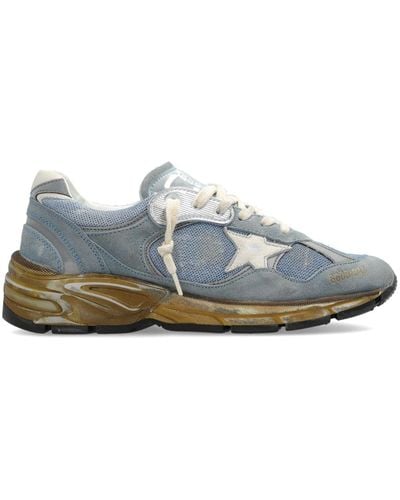 Golden Goose Running Dad Panelled Trainers - Blue