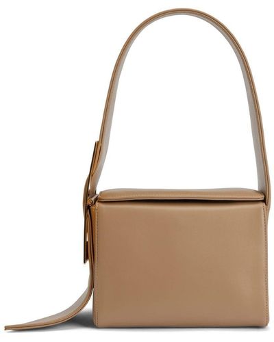 Giuseppe Zanotti Buckle-strap Shoulder Bag - Natural