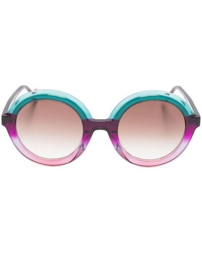Face A Face Novva Round-frame Sunglasses - Purple