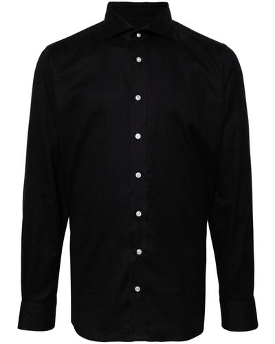 N.Peal Cashmere Long-sleeve Shirt - Black