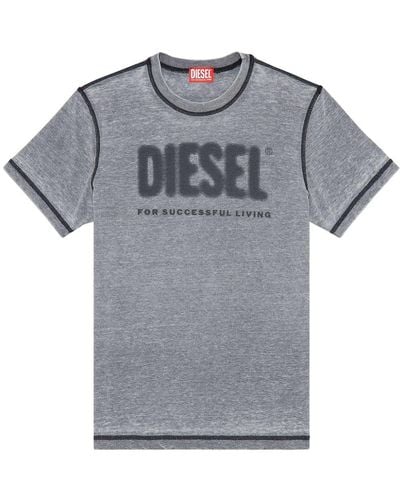 DIESEL Diegor Logo Slim-fit T-shirt - Gray