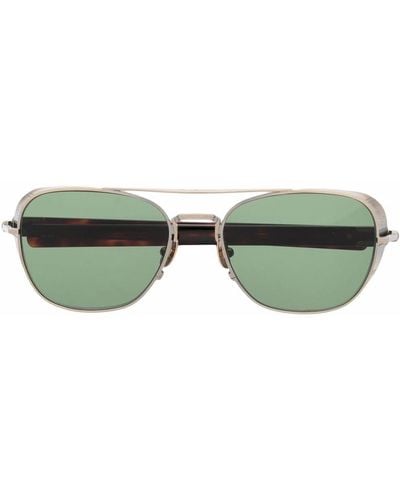 Matsuda M3101 Hexagonal-frame Sunglasses - Green