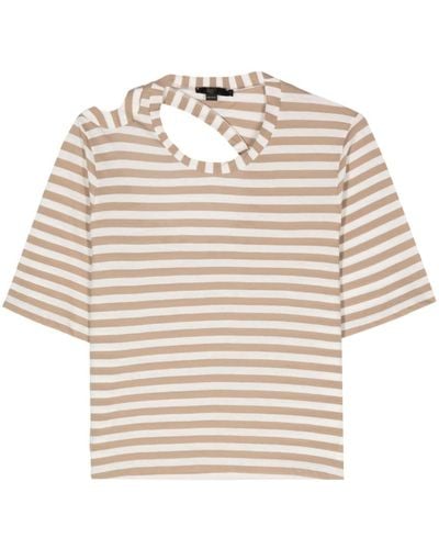 Seventy Striped Cotton T-shirt - Natural