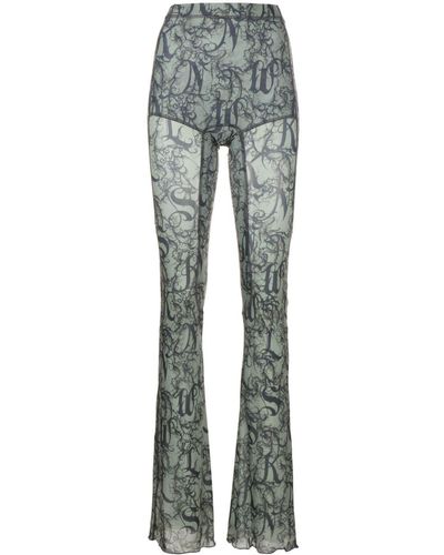 KNWLS Leggings con stampa Halcyon Gothic Lace - Grigio