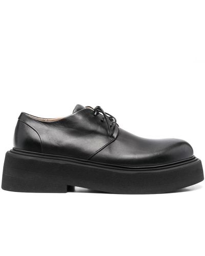 Marsèll Chunky-heel Leather Derby Shoes - Black